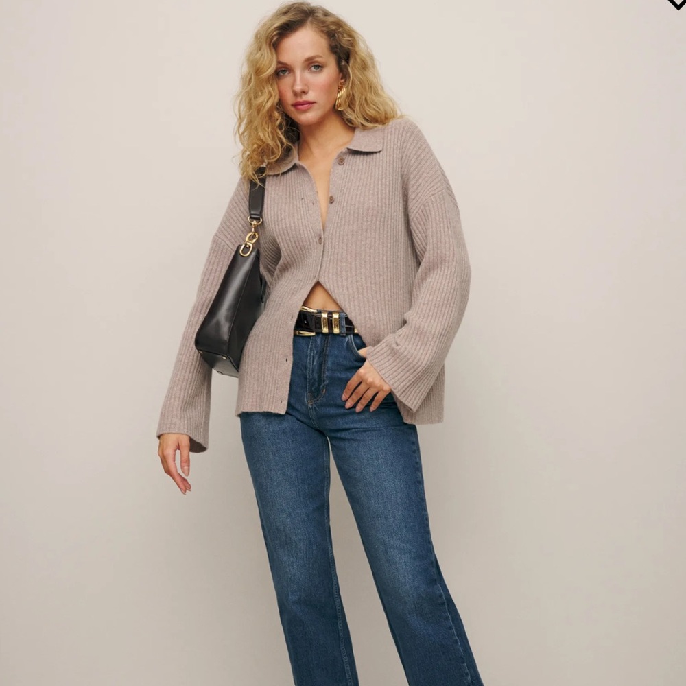 Reformation Fantino cashmere cardigan, size S